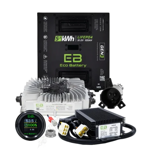 Eco Battery 48V 105Ah GEN3 Lithium Thru hole bundle Kit - Image 4