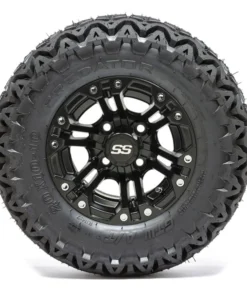 Specter Matte Black Wheels and Tires