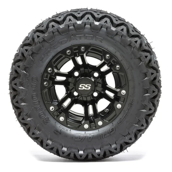 Specter Matte Black Wheels and Tires